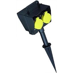 Garðtengill 2x, 230V IP44, sv. vörumynd