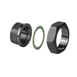 Fittings, svart DN50, loki 2¾", rör 2" f. 2 stúta vörumynd