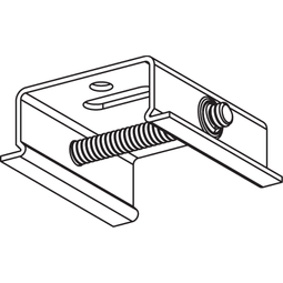 Loftaklemma stál grá, click vörumynd