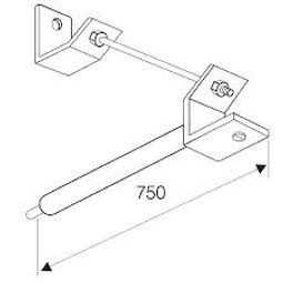 Veggfesting löng ál vörumynd