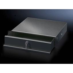 Skúffa 19",  2 HE, d = 427 mm, RAL 9005 vörumynd