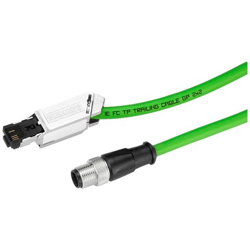 Tengikapall IE, M12-RJ45, D-coded, mjúkur, 5 m vörumynd - mynd 1 af 1