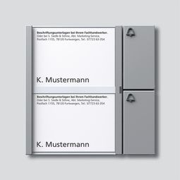 Hnappaeining f. brautarkerfi, 2 hn., silfurlituð vörumynd