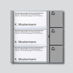 Hnappaeining f. brautarkerfi, 3 hn., títangrá vörumynd