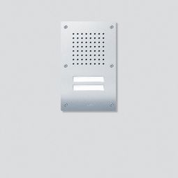 Útistöð, 2 hn. f. brautarkerfi, burstað stál vörumynd