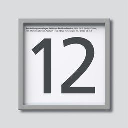 Upplýsingaskilti, títangrátt vörumynd