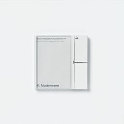 Hnappaeining f. Vario 611 kerfi, 1 hn., hvít vörumynd