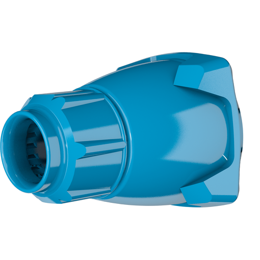 Strenghús, DSN3, plast, blátt, f. 5-21 mm vörumynd - mynd 1 af 2