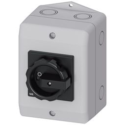 Aðalrofi í húsi 16 A, svart handfang vörumynd