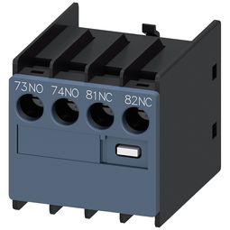 Hjálparsnertur f. S00-S3, 1 NC + 1 NO, tengi ofan vörumynd