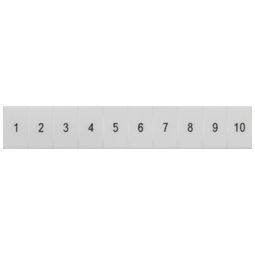 Merki fyrir raðtengi 4 q, 71-80, x100, fram vörumynd