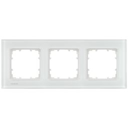 Rammi þrefaldur DELTA miro, hvítt gler(s) vörumynd