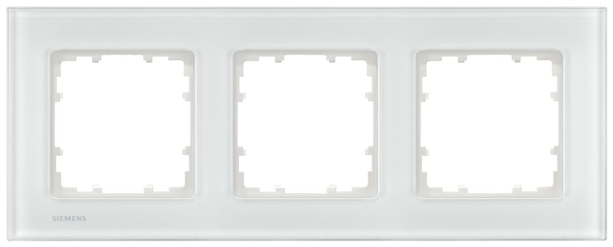 Rammi þrefaldur DELTA miro, hvítt gler(s) vörumynd - mynd 1 af 2