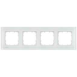 Rammi fjórfaldur DELTA miro, hvítt gler(s) vörumynd