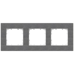 Rammi þrefaldur DELTA miro, svargrár vörumynd