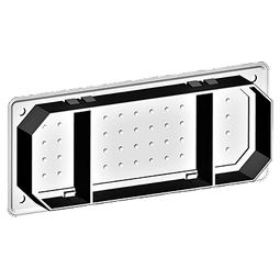 Flans, mjúkur, gatstærð 198 x 76 mm vörumynd