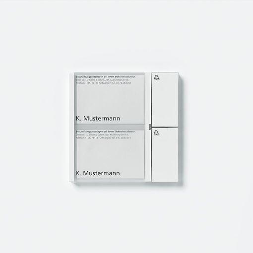 Hnappaeining f. Vario 611 kerfi, 2 hn., hvít vörumynd - mynd 1 af 1