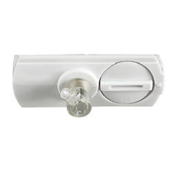 Straumúttak f. snúru, Trackline, hvítt. vörumynd