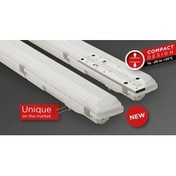 Rakaþéttur lampi 1500mm 6800lm 51W 4000k PC IP66 vörumynd