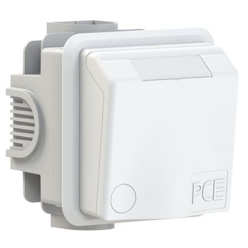 Tengill í húsi Schuko 16A 250V if IP44 vörumynd - mynd 1 af 2
