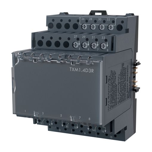 Inngangseining 4 DI/ 3 DO R, 24V DC, Desigo TX I/O vörumynd - mynd 1 af 1