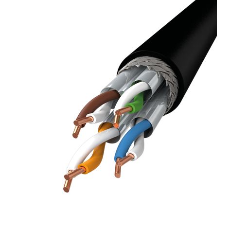Tölvustrengur Cat 7  4x2xAWG23/1 S/FTP sv. Marine vörumynd - mynd 1 af 1