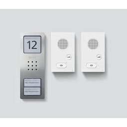 Dyrasímasett m. 2 innitækjum, stál vörumynd