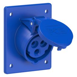 CEE-tengill innfelldur (80x97) 3p 16A IP44 - Blár  vörumynd