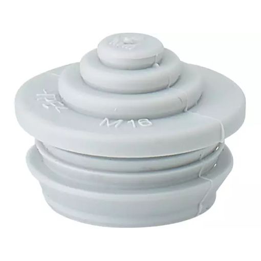 Þétting/tútta M16 IP55, RAL 7035 vörumynd - mynd 1 af 2