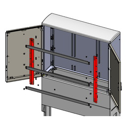 Lóðrétt slá DC í festisett, með róm og boltum vörumynd