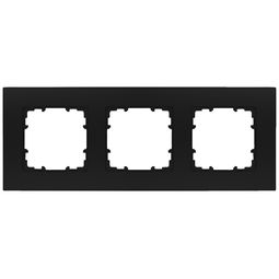 Rammi þrefaldur DELTA miro, svartur vörumynd