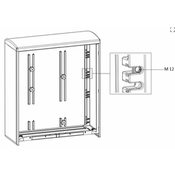 Flatró í Emiter skápa, 12 mm vörumynd