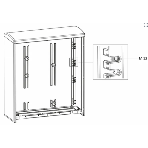 Flatró í Emiter skápa, 12 mm vörumynd - mynd 1 af 1