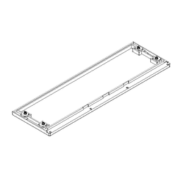 Botnplata fyrir DC 2 skápa vörumynd