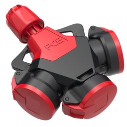 Taugarþrítengill  m/loki IP54 16A f. 3. fasa kapal vörumynd