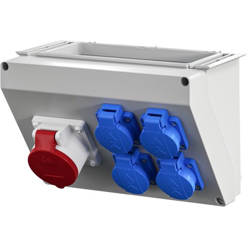 Tengibox m. 4x16A, 1x(3x16A) vörumynd - mynd 1 af 1