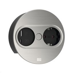 TWIST2 í borð (1) + 2xUSB A/C stálútlit vörumynd