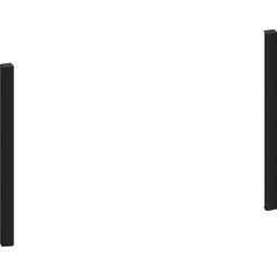 Hliðarlistar, Neff, Svart stál, 38 sm vörumynd