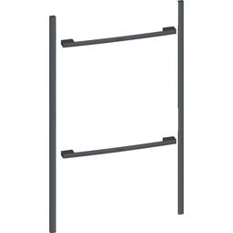 Hliðarlistar og handföng, Neff, Svart stál, 90 sm vörumynd