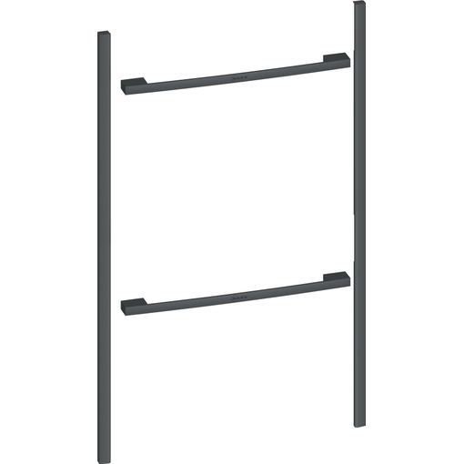 Hliðarlistar og handföng, Neff, Svart stál, 90 sm vörumynd - mynd 1 af 2