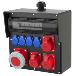 Tenglakassi BRUCK IP54,63/5 32/5 2x16/5 4xSchuko vörumynd