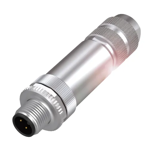 Tengi, M12, beint kt 4p A, f. skermaðan streng vörumynd - mynd 1 af 2