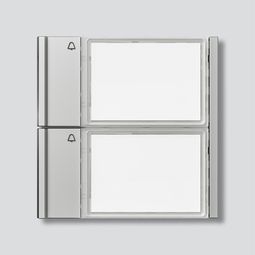 Hnappaeining f. brautarkerfi, 2 hn., silfurlituð vörumynd