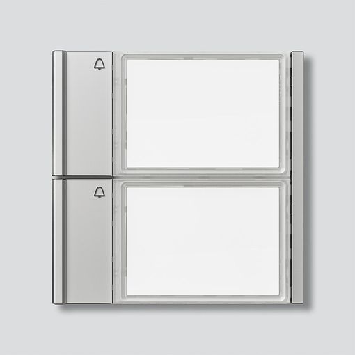 Hnappaeining f. brautarkerfi, 2 hn., silfurlituð vörumynd - mynd 1 af 1