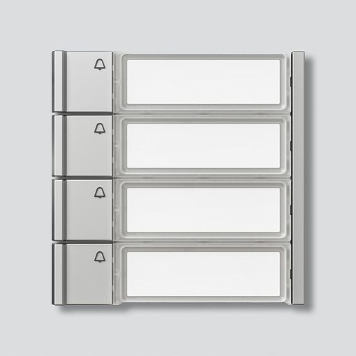 Hnappaeining f. brautarkerfi, 4 hn., silfurlituð vörumynd - mynd 1 af 1