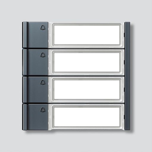 Hnappaeining f. brautarkerfi, 4 hn., dökkgrá vörumynd - mynd 1 af 1