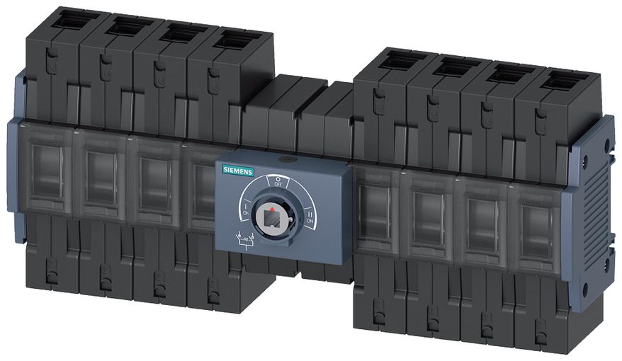 Netskiptir, handvirkur, 4ra póla, 160 A, st. 2 vörumynd - mynd 1 af 3