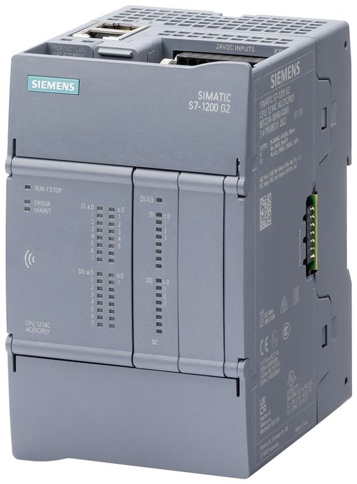 Miðeining S7-1200 G2, CPU 1214C, AC/DC/RLY vörumynd - mynd 1 af 1