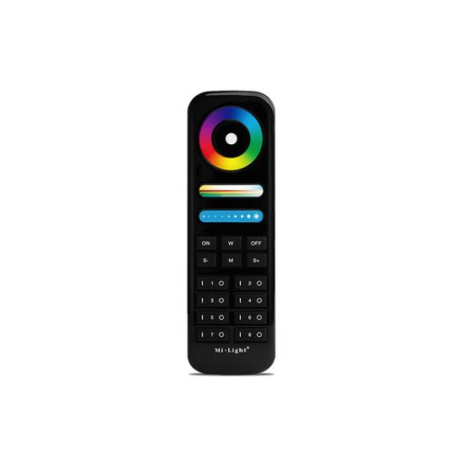 LED borða fjarstýring f/ RGBW+CCT 8 svæði svört vörumynd - mynd 1 af 1