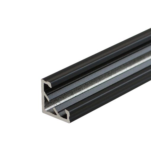 LED Prófíll P03 svartur í kverk 2m 14,85x14,85 mm vörumynd - mynd 1 af 1